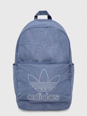 adidas Originals plecak kolor niebieski duży z nadrukiem IS4564