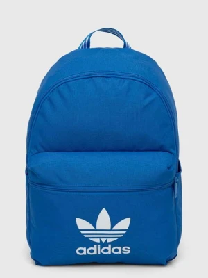 adidas Originals plecak kolor niebieski duży z nadrukiem IW1782