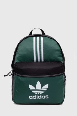 adidas Originals plecak kolor zielony duży z nadrukiem IS4560