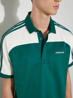 adidas Originals polo 80s Premium Archive Mock Mesh męski kolor zielony wzorzysty JC6529