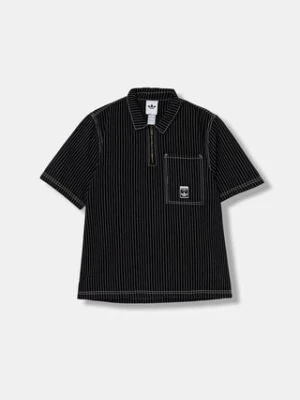 adidas Originals polo bawełniane Graphic Lo Sh męski kolor czarny wzorzysty JW0171