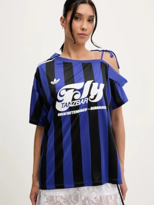 adidas Originals polo Jersey damski kolor niebieski KD2278