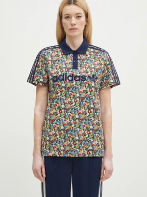 adidas Originals polo Liberty damski kolor granatowy JC7786