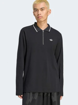 adidas Originals polo męskie z bawełną czarny