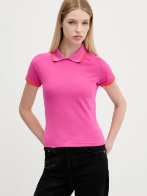adidas Originals polo Short Polo damski kolor różowy JY3489