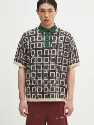 adidas Originals polo x Brain Dead Dead męski kolor brązowy wzorzysty JN7151