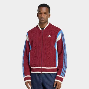 adidas Originals Retro Remix Cardigan mężczyźni Odzież czerwony rozmiar