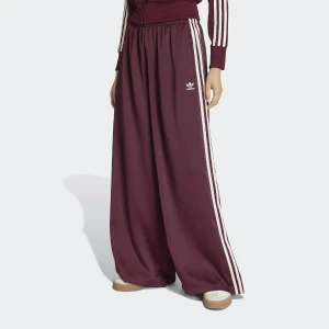 adidas Originals Satin Trackpant Wideleg kobiety Spodnie dresowe czerwony rozmiar Odzież