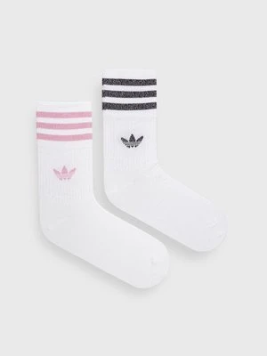 adidas Originals skarpetki (2-pack) damskie kolor biały HK0301