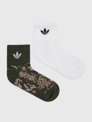 adidas Originals skarpetki 2-pack kolor biały