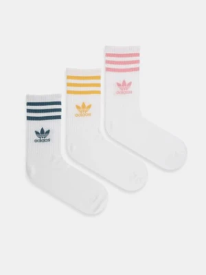 adidas Originals skarpetki 3-pack damskie kolor biały KC4740