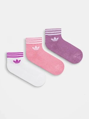 adidas Originals skarpetki 3-pack damskie kolor różowy IX7520