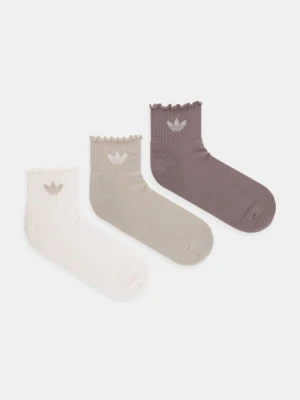 adidas Originals skarpetki 3-pack kolor beżowy KD5553