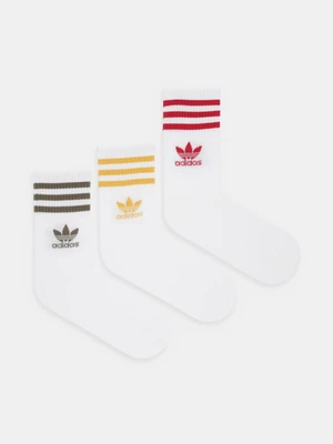 adidas Originals skarpetki 3-pack kolor biały IX7511