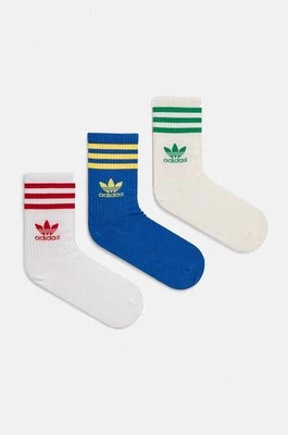 adidas Originals skarpetki 3-pack kolor biały IX7512