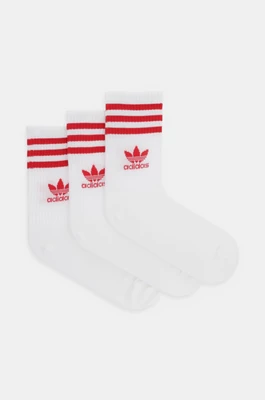 adidas Originals skarpetki 3-pack kolor biały JF6357