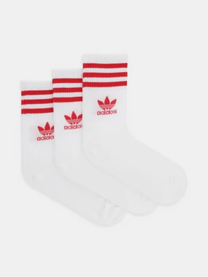 adidas Originals skarpetki 3-pack kolor biały JF6357