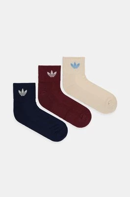 adidas Originals skarpetki 3-pack kolor bordowy IX5239