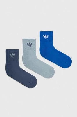adidas Originals skarpetki 3-pack kolor niebieski IW9271