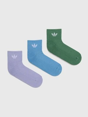 adidas Originals skarpetki 3-pack kolor niebieski IU2698