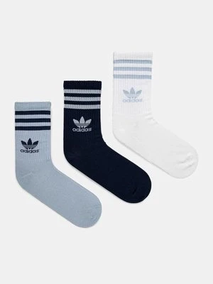 adidas Originals skarpetki 3-pack kolor niebieski JI9474