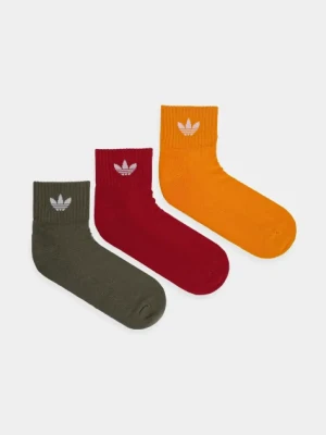 adidas Originals skarpetki 3-pack kolor pomarańczowy IX5240