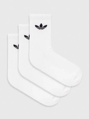 adidas Originals skarpetki 3-pack Trefoil kolor biały IJ5616