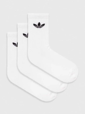 adidas Originals skarpetki 3-pack Trefoil kolor biały IJ5616