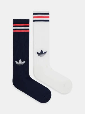 adidas Originals skarpetki 3-Stripes 2-pack kolor biały JV7414