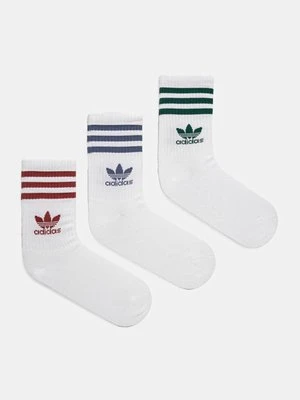 adidas Originals skarpetki 3-Stripes 3-pack kolor biały JI9471