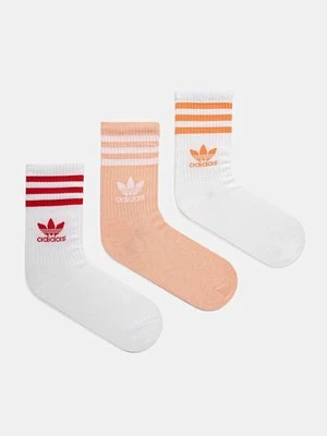 adidas Originals skarpetki 3-Stripes 3-pack kolor biały JI9472