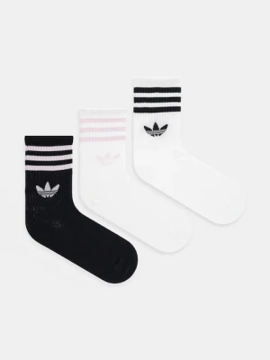 adidas Originals skarpetki 3-Stripes 3-pack kolor biały JV7405