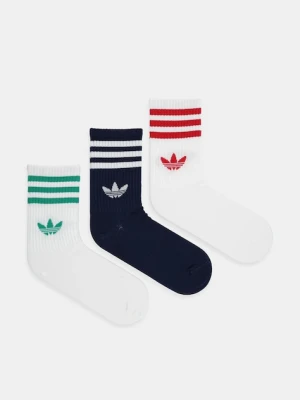 adidas Originals skarpetki 3-Stripes 3-pack kolor biały JV7408