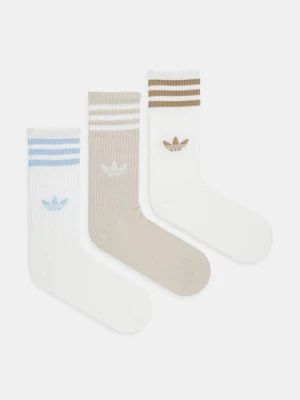 adidas Originals skarpetki 3-Stripes 3-pack kolor biały JV7420