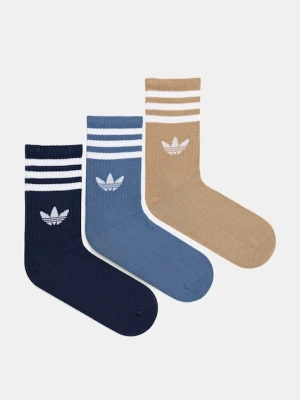 adidas Originals skarpetki 3-Stripes 3-pack kolor niebieski JZ4941