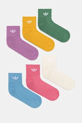 adidas Originals skarpetki 6-pack damskie kolor beżowy IX5279