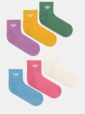 adidas Originals skarpetki 6-pack damskie kolor beżowy IX5279