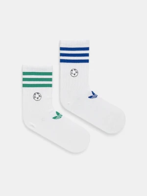 adidas Originals skarpetki Football CR 2-pack kolor biały JW2986