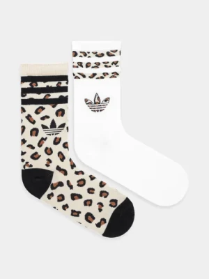 Zdjęcie produktu adidas Originals skarpetki Leopard 2-pack kolor beżowy JJ1636