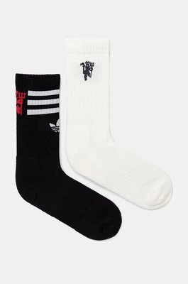 adidas Originals skarpetki Manchester United 2-pack kolor biały JF8896