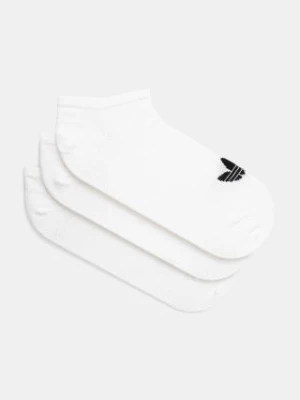 adidas Originals skarpetki Trefoil Liner 3-pack kolor biały S20273