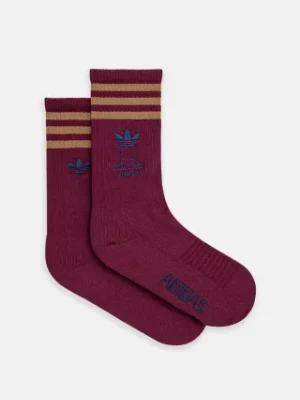 adidas Originals skarpetki x Brain Dead Sock męskie kolor bordowy JN2407