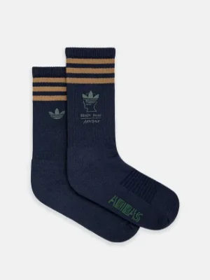 adidas Originals skarpetki x Brain Dead Sock męskie kolor granatowy JN2408