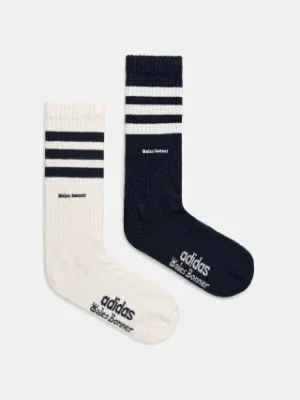 adidas Originals skarpetki x WB 3S Sock 2-pack kolor granatowy JV8684