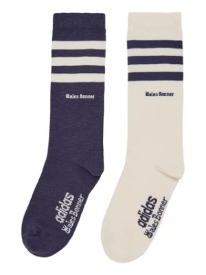 adidas Originals skarpetki x Wales Bonner 3S Sock 2-pack kolor granatowy JV8684