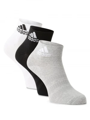 adidas Originals Skarpety pakowane po 3 szt. Kobiety Bawełna czarny|biały|szary jednolity,