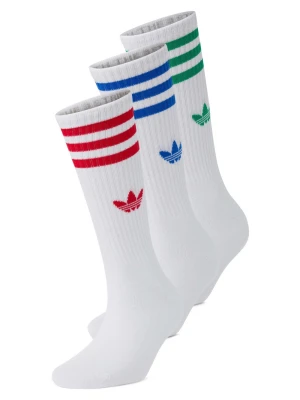 adidas Originals Skarpety w 3-paku Kobiety Bawełna biały wzorzysty,