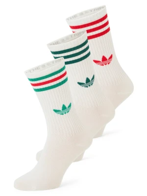 adidas Originals Skarpety w 3-paku Kobiety biały|czerwony|zielony wzorzysty,