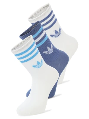 adidas Originals Skarpety w 3-paku Kobiety biały | niebieski