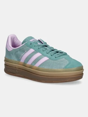 adidas Originals sneakersy Gazelle Bold W damskie kolor zielony JS3894